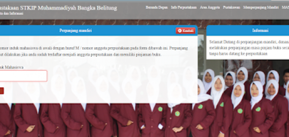 Perpanjang Mandiri Perpustakaan STKIP Muhammadiyah Bangka Belitung